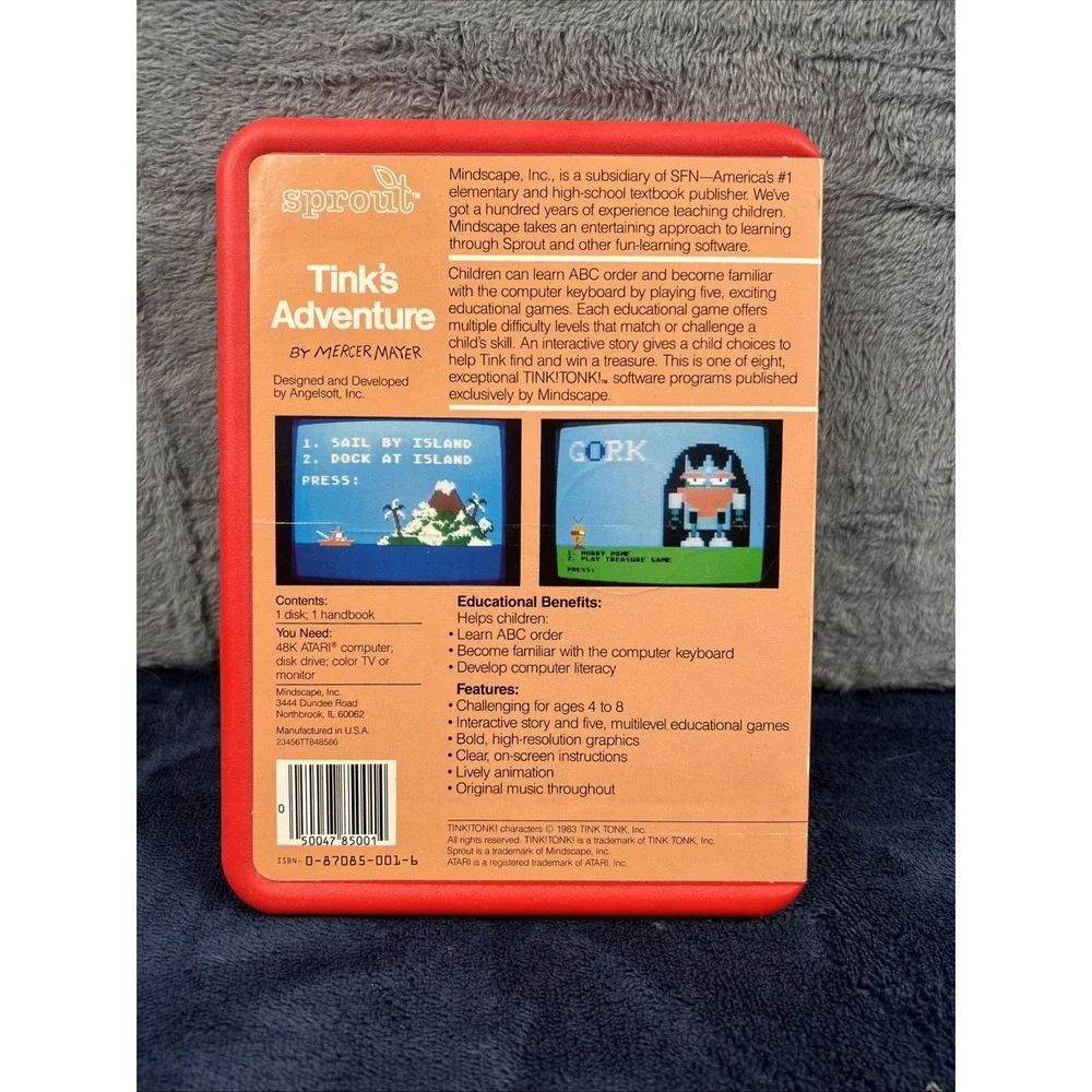 Tink Tonk Tinks‎ Adventure By Mercer Mayer Atari Computer Game - Complete!